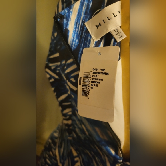 Milly Blue/white Mini Dress - Picture 3 of 5